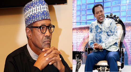 Buhari breaks silence on TB Joshua’s death ‘His legacies will endure’
