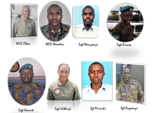 Kenya Air Force releases names of officers who died in Kajiado plane crash Kenya Air Force releases names of officers who died in Kajiado plane crash