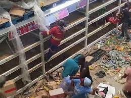 Looting And Violence In South Africa Leaves 72 Dead  The death toll in South Africa has risen to 72 as violence continues across the country following the jailing of former President Jacob Zuma.  Crowds looting and setting alight shopping centres clashed with police in several cities on Tuesday.  A baby was filmed being thrown from a building in Durban that was on fire after ground-floor shops were looted.  A day earlier, 10 people were killed in a stampede during looting at a shopping centre in Soweto.  The military have been deployed to help police overstretched since the unrest began last week.  South African police said in a statement they had identified 12 people suspected of provoking the riots, and that a total of 1,234 people had been arrested.  President Cyril Ramaphosa has called it some of the worst violence witnessed in South Africa since the 1990s, before the end of apartheid, with fires started, highways blocked and businesses and warehouses looted in major cities and small towns in KwaZulu-Natal and Gauteng provinces.  Ministers have warned that if looting continues, there is a risk areas could run out of basic food supplies soon - but have ruled out declaring a state of emergency for now.