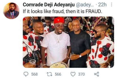 Abba Kyari: Deji Adeyanju brings up Obi Cubana's case again 1 Abba Kyari: Deji Adeyanju brings up Obi Cubana's case again