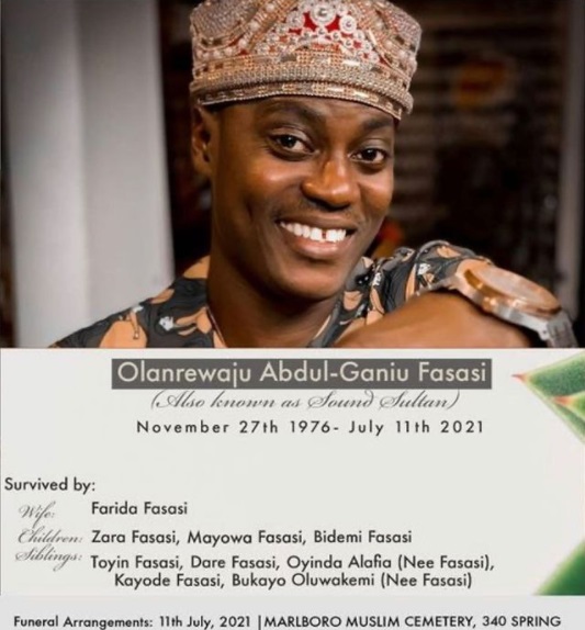 Sound Sultan's Burial: You Can Join Via Zoom Tonight