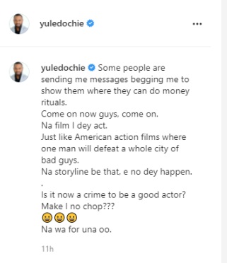Obi Cubana, yul edochie, money rituals,