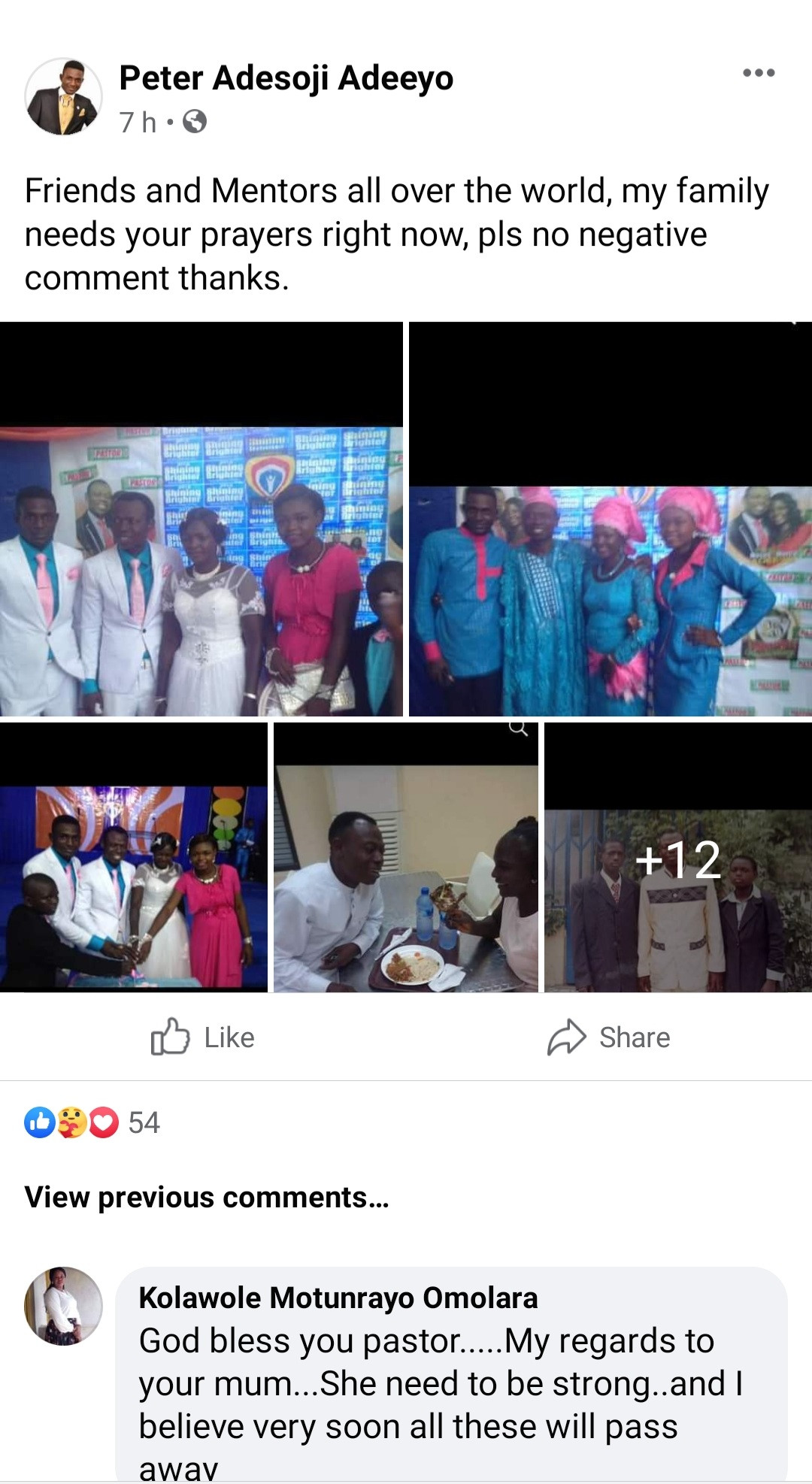 Son of Pastor Moses Adeeyo