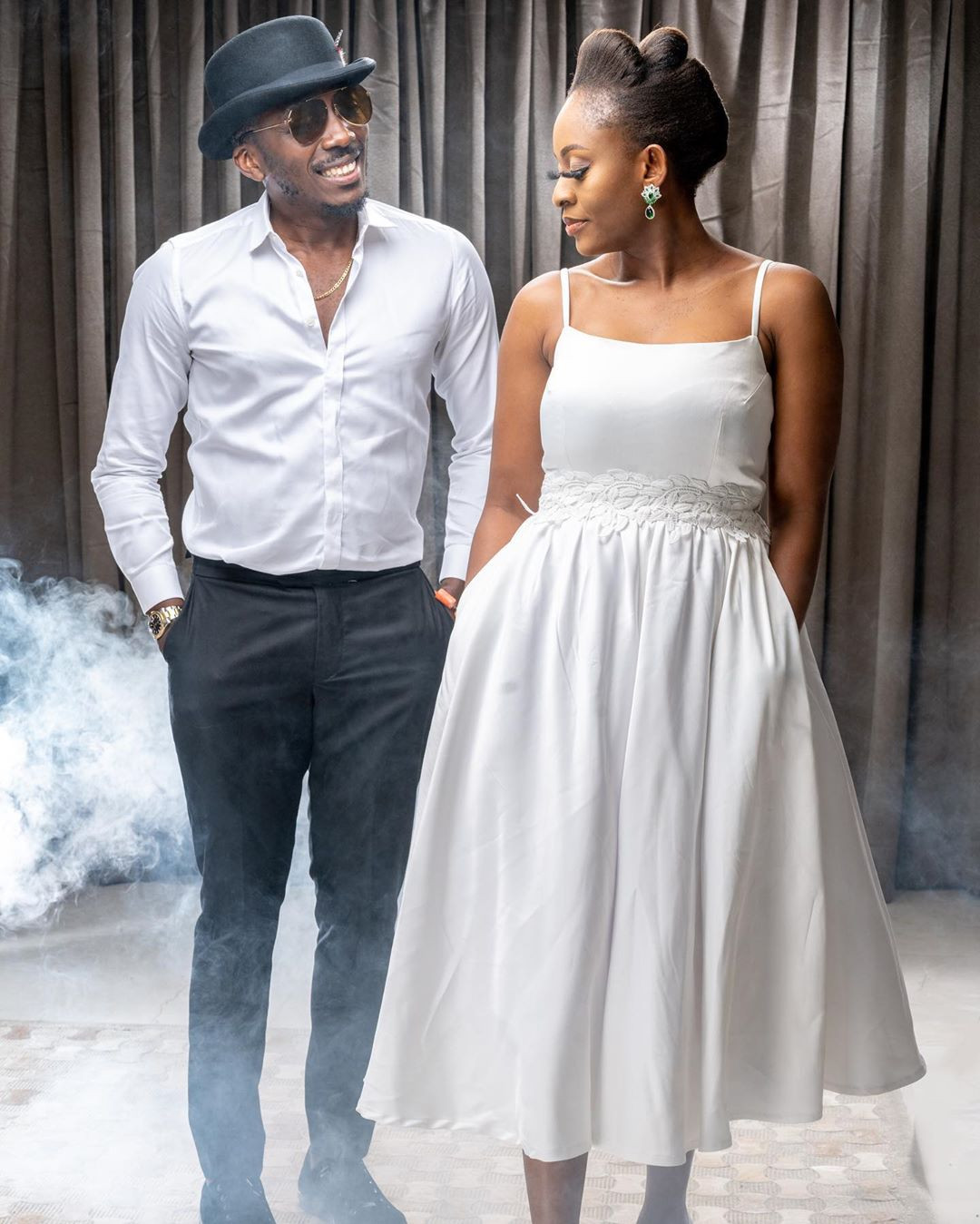Comedian Bovi's wife, Kris Asimonye DAZZLES in RED 5 b5
