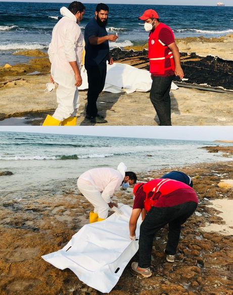 Bodies of 17 people washed ashore in Libya