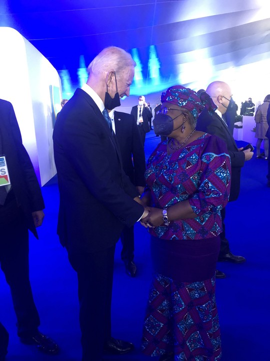 More like Joe Biden excited to meet Ngozi Okonjo-Iweala