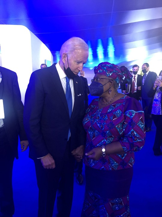 More like Joe Biden excited to meet Ngozi Okonjo-Iweala