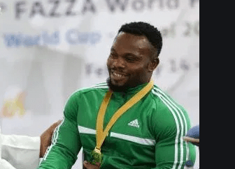 Current WORLD RECORD-HOLDER, men’s 65kg weightlifting, Paul Kehinde DEAD