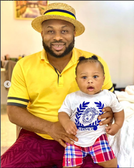 Olakunle Churchill shares adorable of his youngest son, Omoniyi