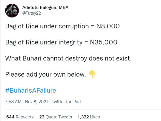 Corruption Vs Integrity: Nigerians compare GEJ's rule Vs Buhari's rule