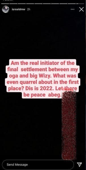 Isreal DMW claims he is the initiator of the just ended beef between Davido and Wizkid