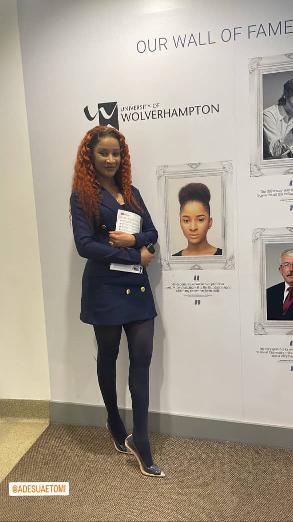 Adesua Etomi Bags Doctorate Degree From UK University 