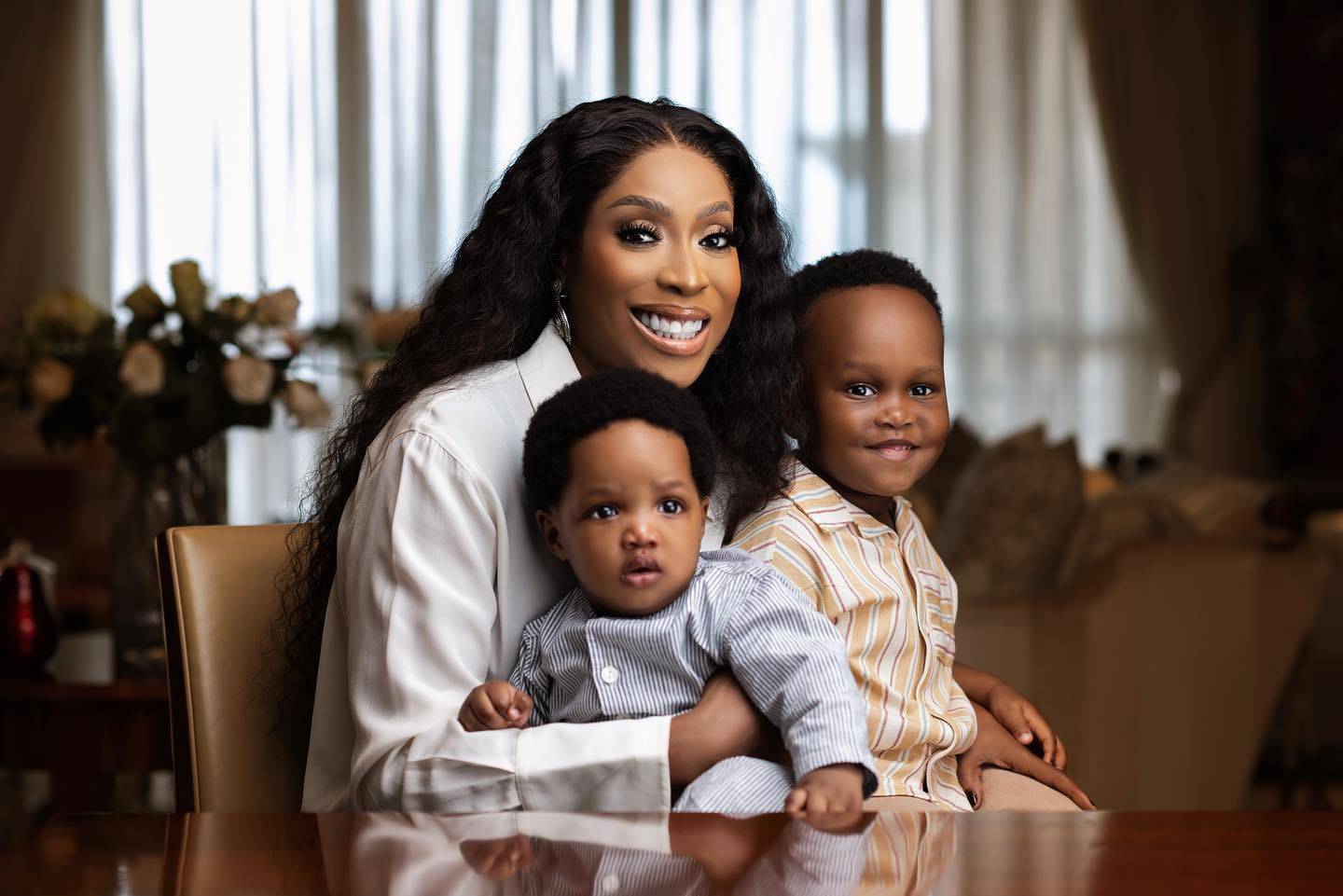 Beautiful New Photos Of Mo Abudu And Her Grandsons 