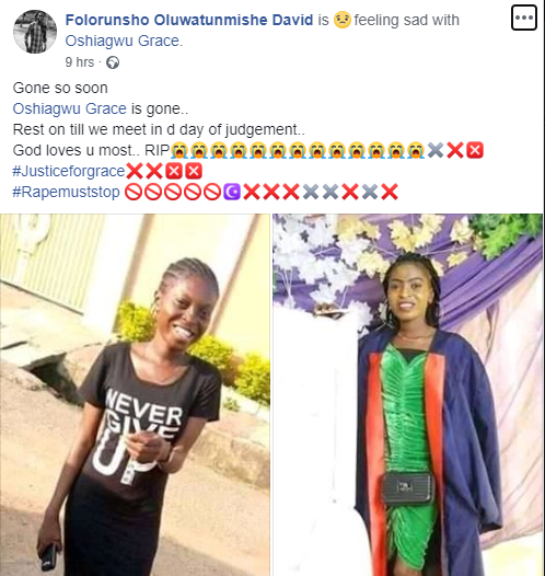 Cleaner’s Son R3pes, Kills Girl Inside Oyo Church 
