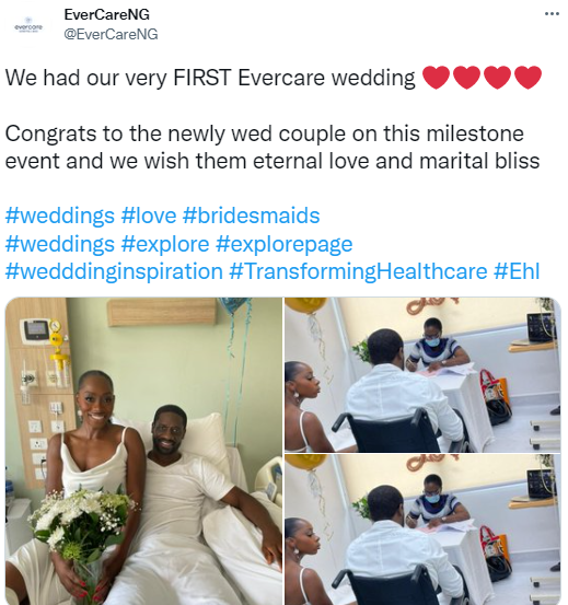 Lady Weds Her Fiance On His Sick Bed In Lagos Hospital 