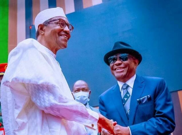 Moment Wike Excitedly Meets Buhari In Abuja