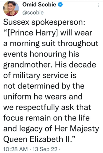 Prince Harry Breaks Silence On Not Wearing Military Uniform For Queen's Funeral