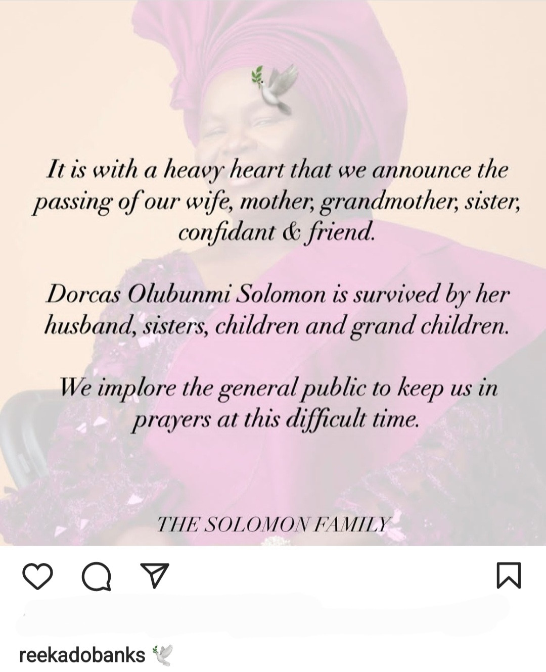 Singer Reekado Banks Loses His Mother