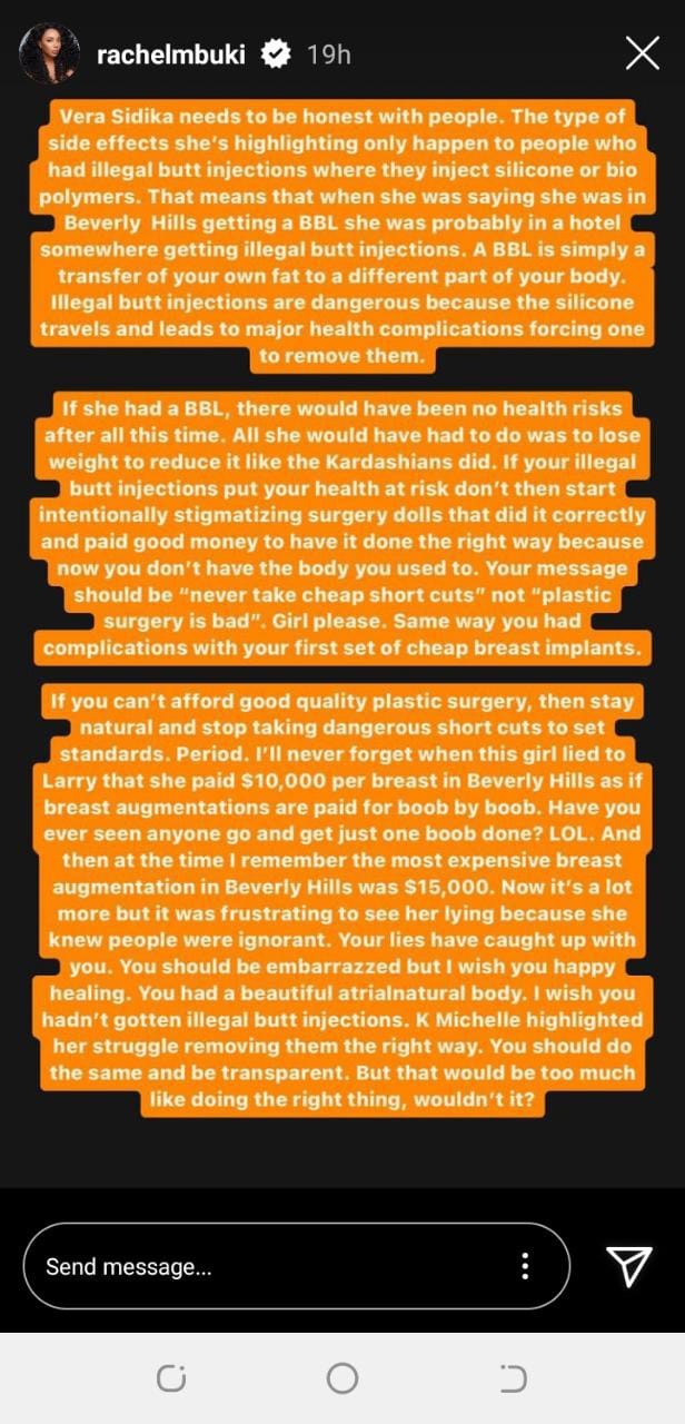‘Vera Sidika Needs To Be Honest. Side Effects Occur Because Of Illegal Butt Injections’ – Miss Universe Kenya 2005